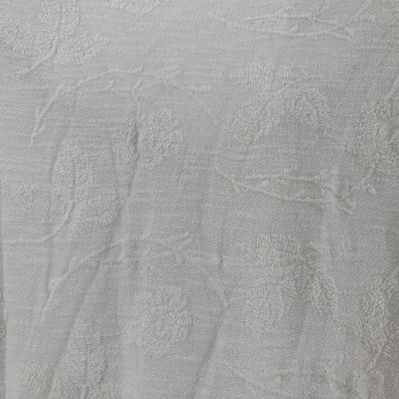 Soft Surroundings white floral embroidered long sleeve top medium - Picture 5 of 8